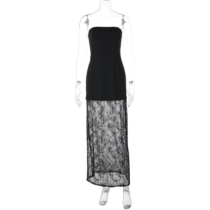 Lace Skirt and Dress Two Piece Set