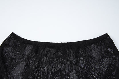 Lace Skirt and Dress Two Piece Set