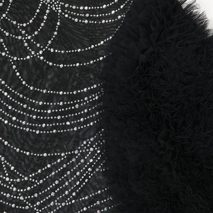 See through Rhinestone Sheath Long Sleeve Dress New Arrivals