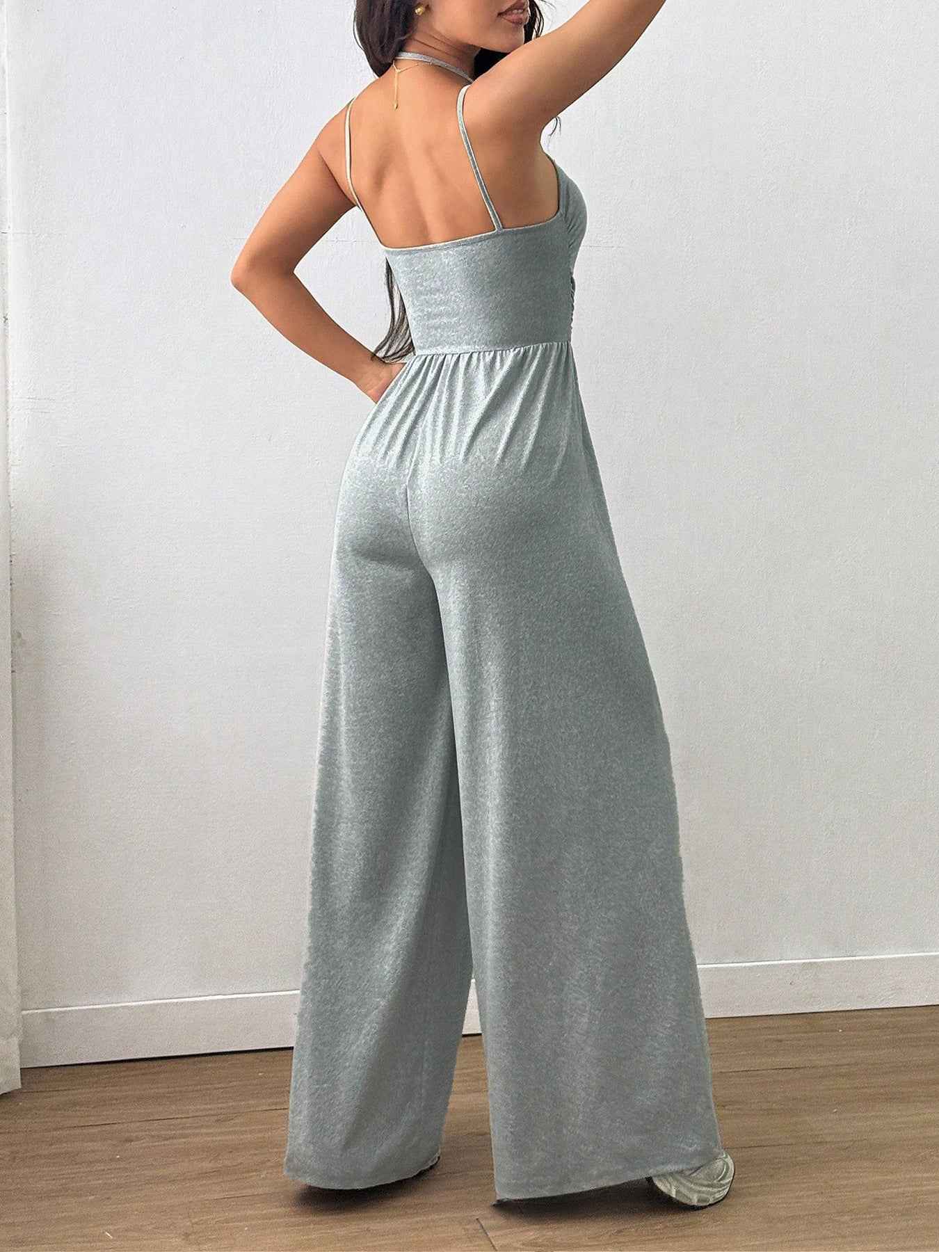 Casual Spaghetti Strap Jumpsuit
