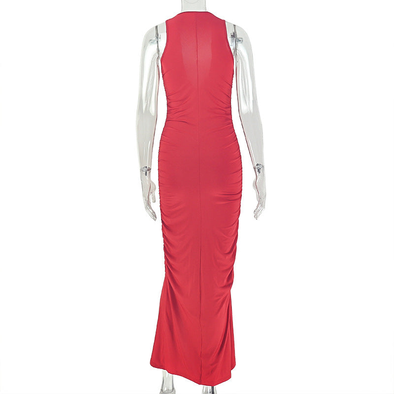 MUNSIEUR Sleeveless Split Dress New Arrivals