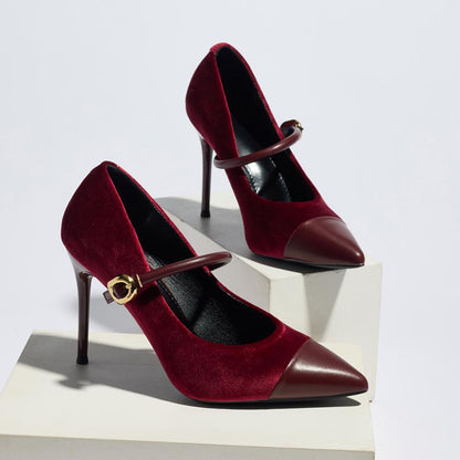 Stiletto Heel High Heel Pointed Toe French Shallow Mouth