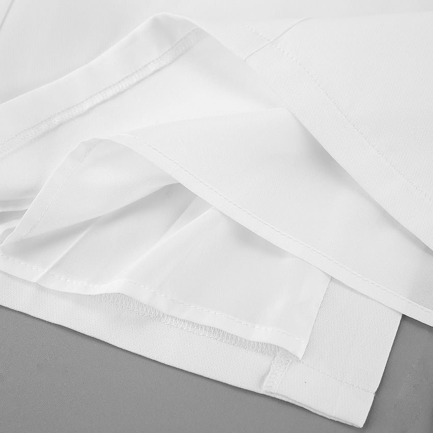 MUNSIEUR Retro Straight Skirt for Women Spring A line