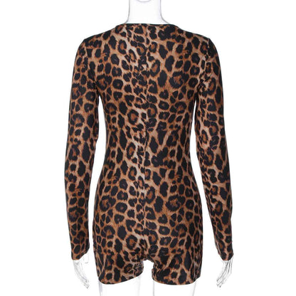 Leopard Print Romper