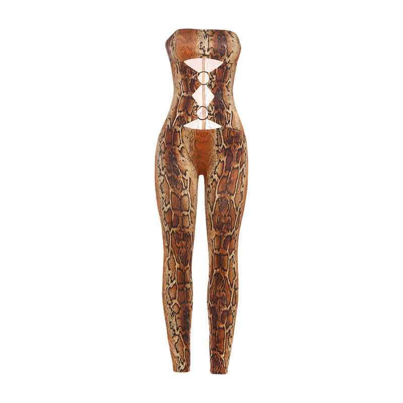 Cutout out Slim Fit Jumpsuit (Small Size Only)