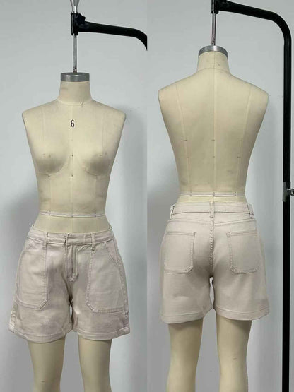 Women's Elastic Slim Retro Denim Bottoms