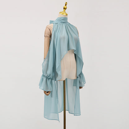 Casual Irregular Asymmetric Blouse