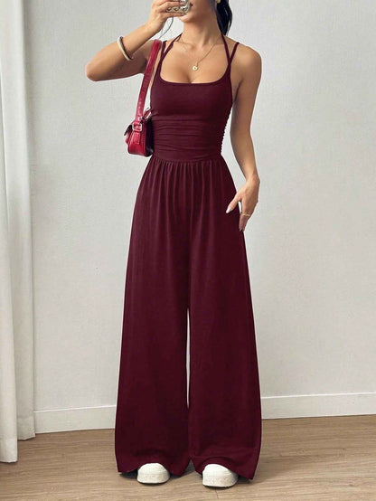 Casual Spaghetti Strap Jumpsuit