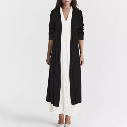 Women's Casual Solid Color And V-neck Cardigan Dress for Women