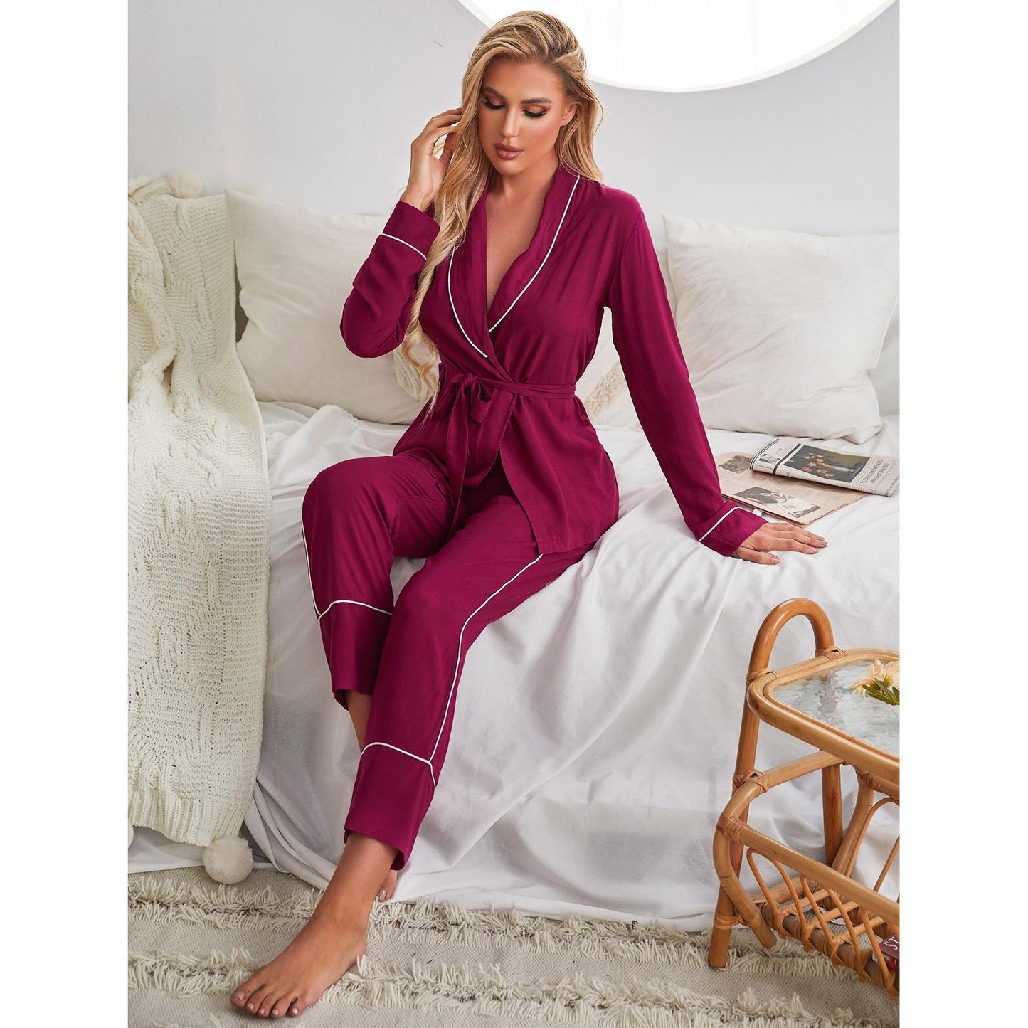 Cardigan Nightgown Ladies Sleepwear Pajamas