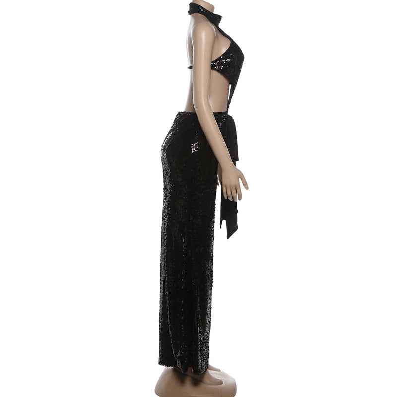 Backless Hollow Out Maxi Dress Elegant