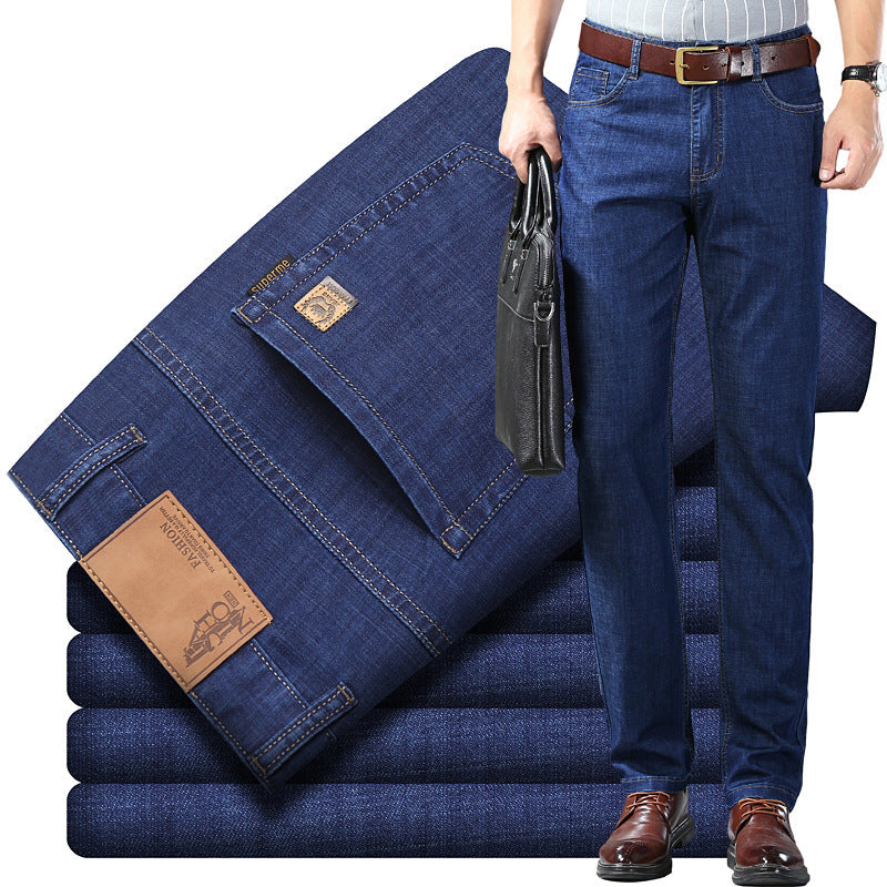 Summer Denim Quality Mid-high Waist Pants