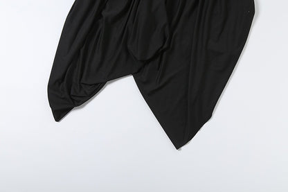 MUNSIEUR Autumn Faux Leather Sleeveless Dress New Arrivals