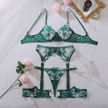 Rose Embroidered Lingerie