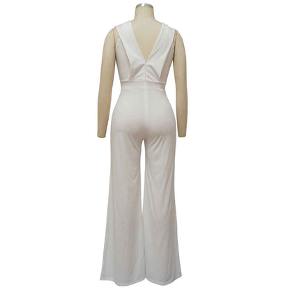 Slim Casual Sleeveless Jumpsuit