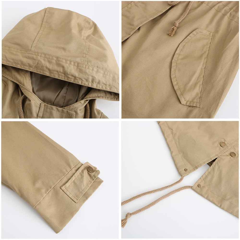 Plus Size Loose Solid Color Women's Jackets