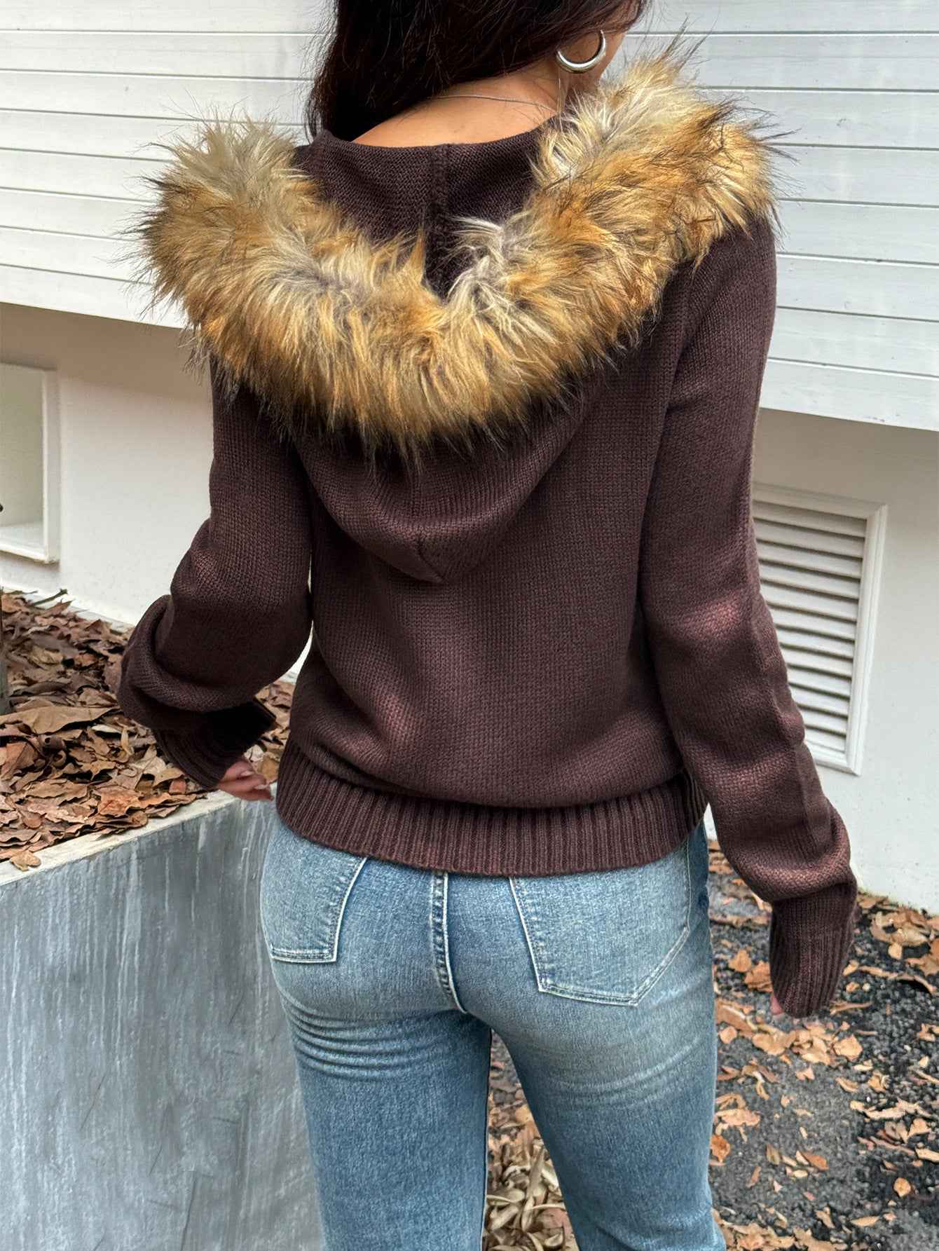 Casual Plush Long Sleeve Sweater
