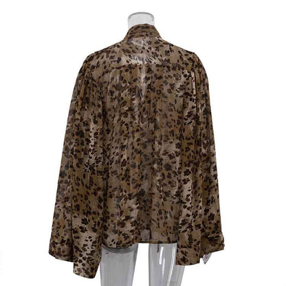 Leopard Print Design Blouse