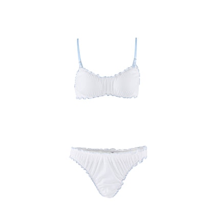 Pink Knitted Comfortable Strap Lingerie for Women