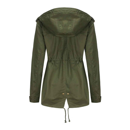 Plus Size Loose Solid Color Women's Jackets
