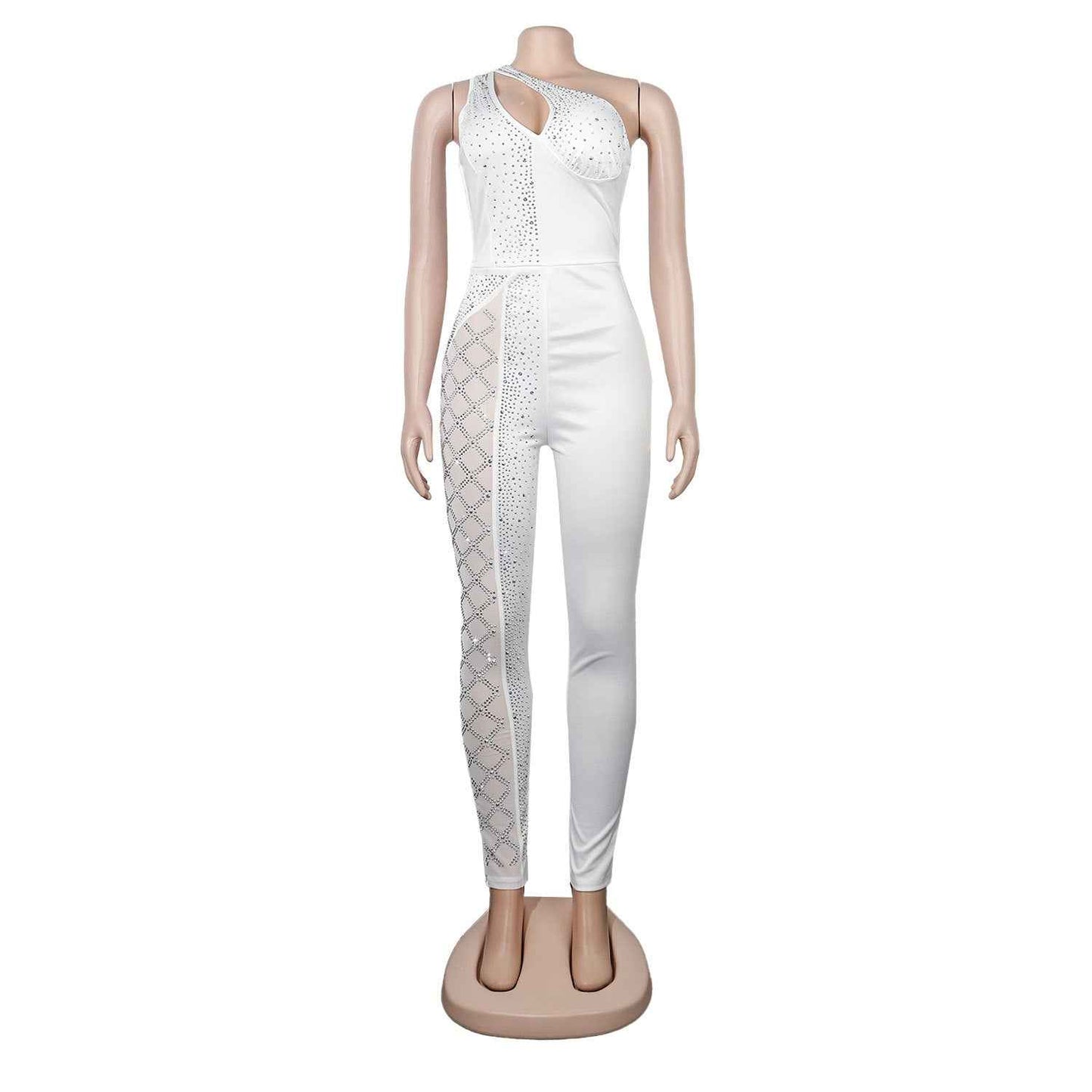 Sexy Slim Drilling One Piece Nightclub Uniform Jumpsuit