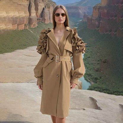 Elegant High Grade Windbreaker for Women Jacket MUNSIEUR