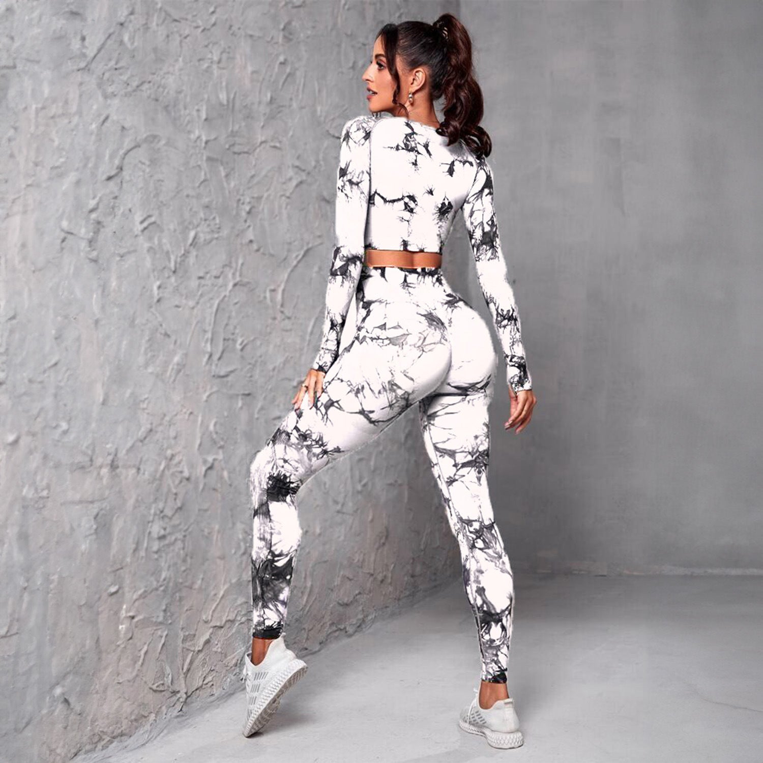2pc. Women's Activewear Leggings Fashion Personalized Fitness Sportswear