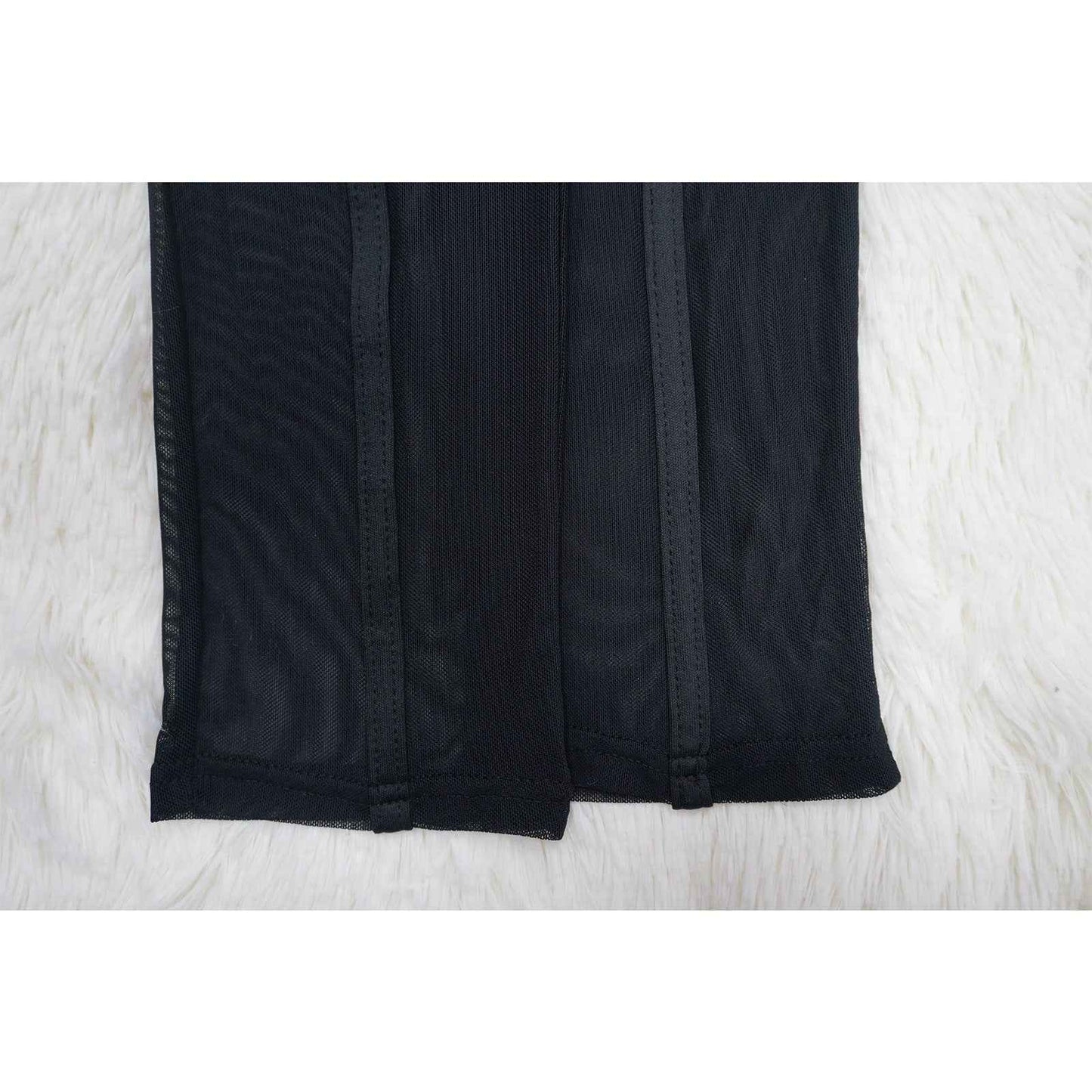 Solid Color Sexy See through Jumpsuit Women
