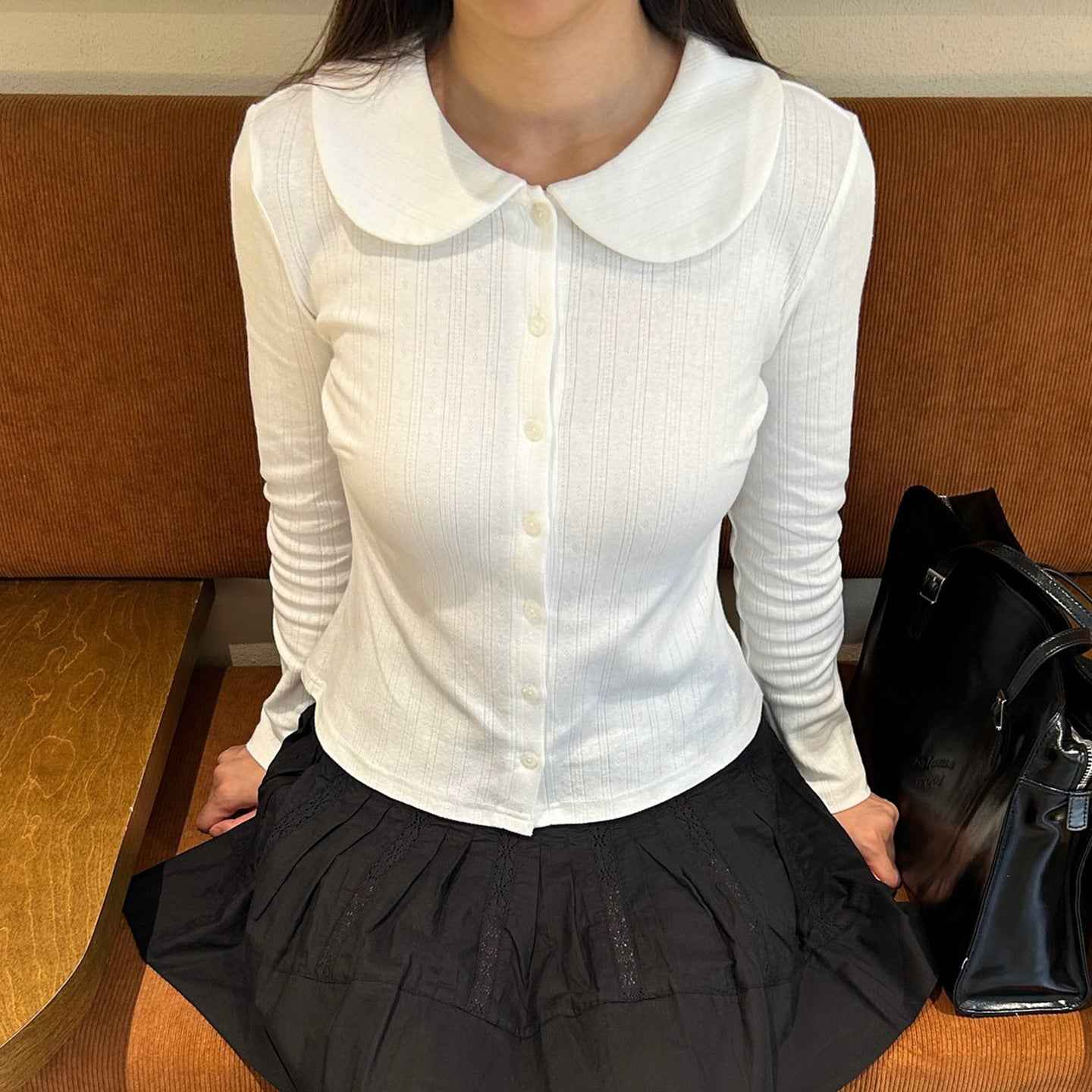 Knitted Cardigan Blouse