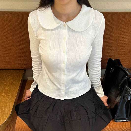 Knitted Cardigan Blouse