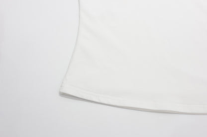 Women's Solid Color Cutout Sleeve T-shirt