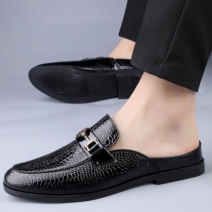 New Loafers Men's Pattern Half Shoes