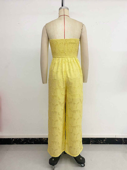 Summer Jacquard Jumpsuit Women