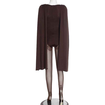 Solid Color Casual Slim Fitting Patchwork Jumpsuit