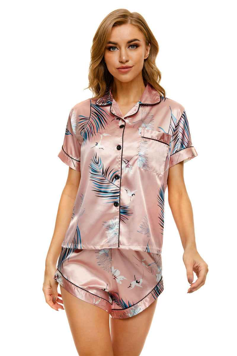 Pajamas Women's Elastic Satin