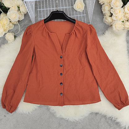 Loose Fit Women's Cotton Blouse