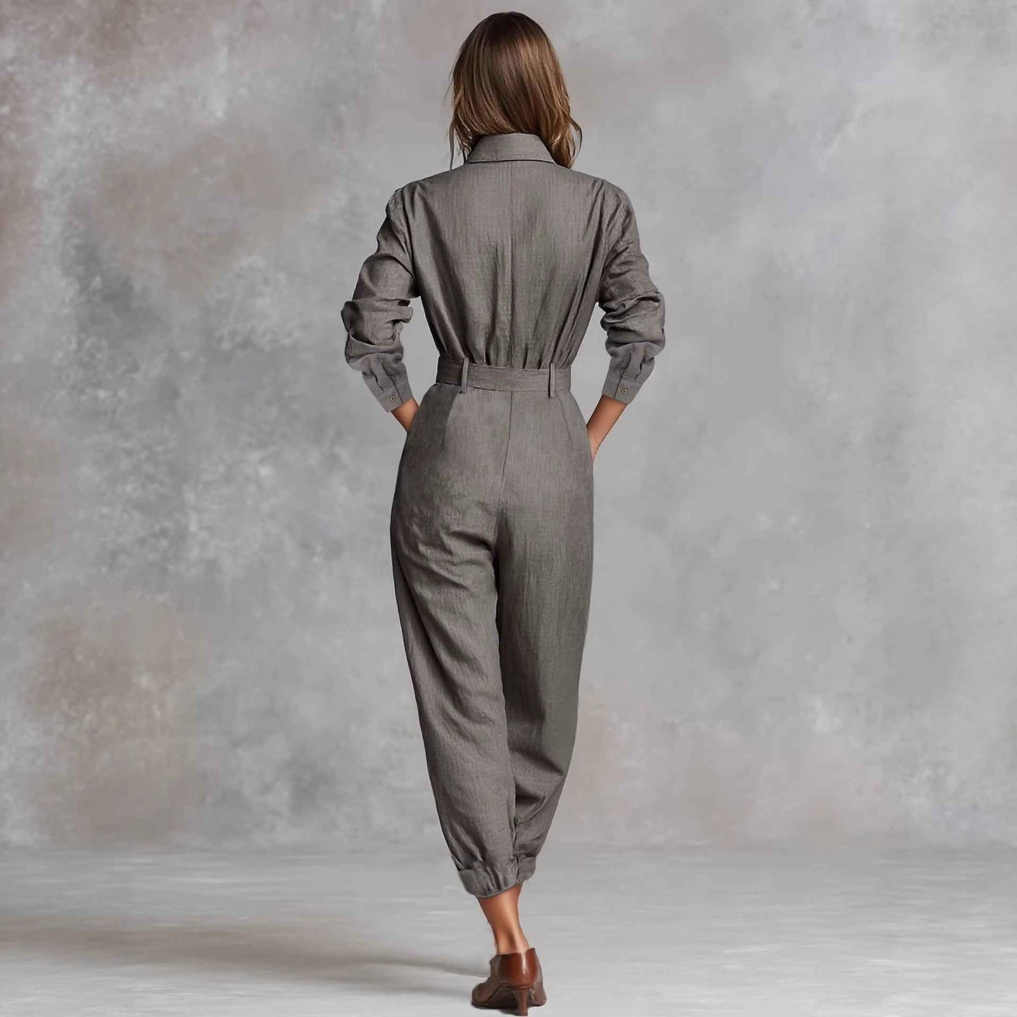 French Long Sleeve Casual Jumpsuit for Women New Arrivals MUNSIEUR