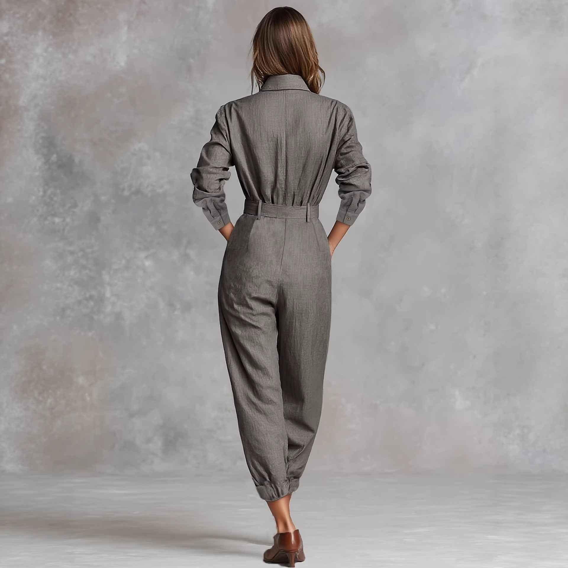 French Long Sleeve Casual Jumpsuit for Women New Arrivals MUNSIEUR