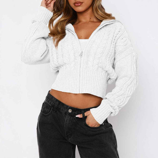 Long Sleeve Solid Color Women's Sweater