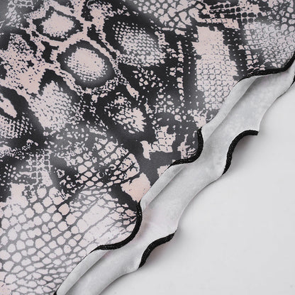 Goth Print Two Piece Lace Bottoms Set