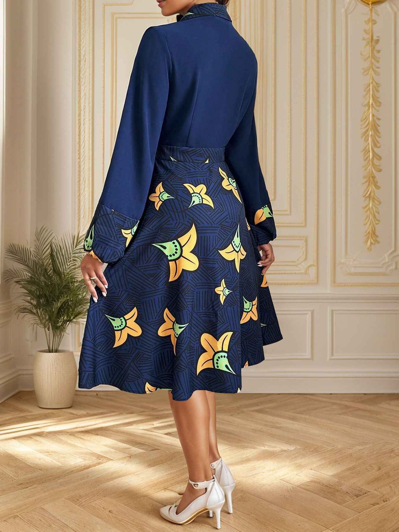 Cardigan Printed Dress