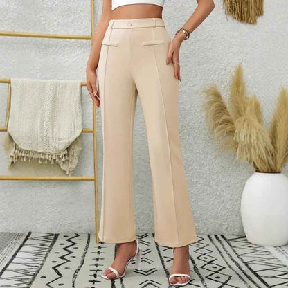 Front Pocket Decorative Stretch Slim Workwear Jeans