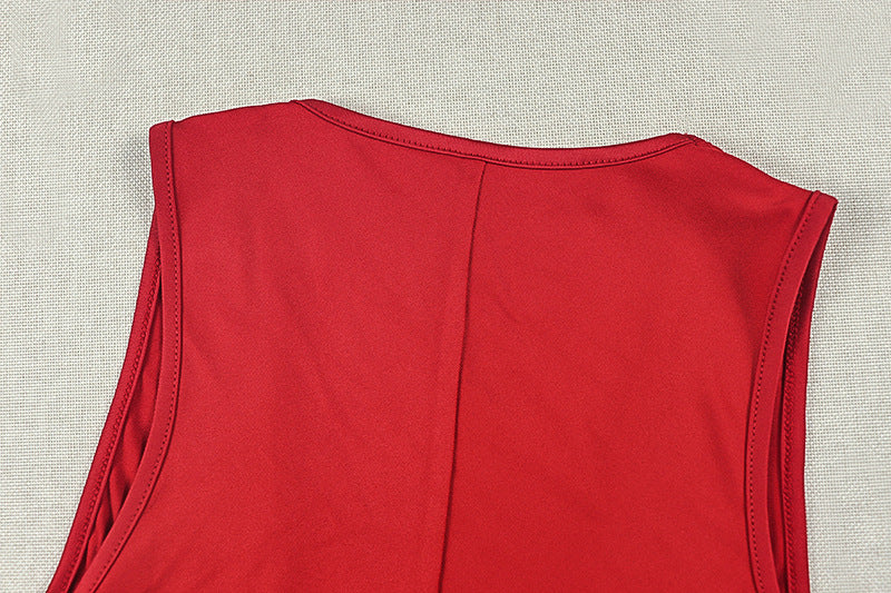 MUNSIEUR Sleeveless Split Dress New Arrivals