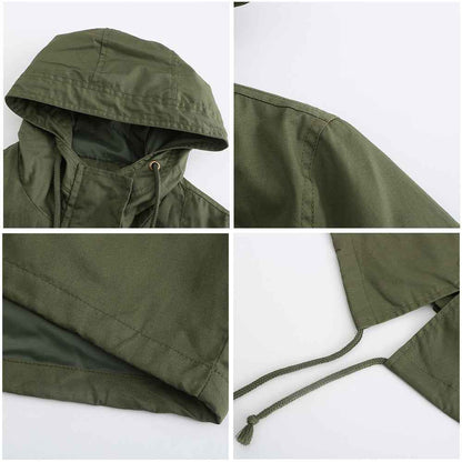 Plus Size Loose Solid Color Women's Jackets