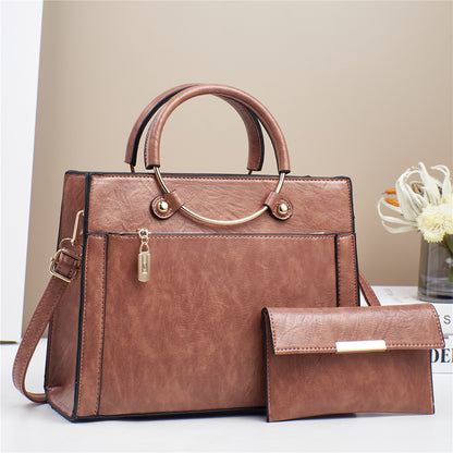 Women's 2-Piece Handbag Set - Large Designer Bag Set for Women