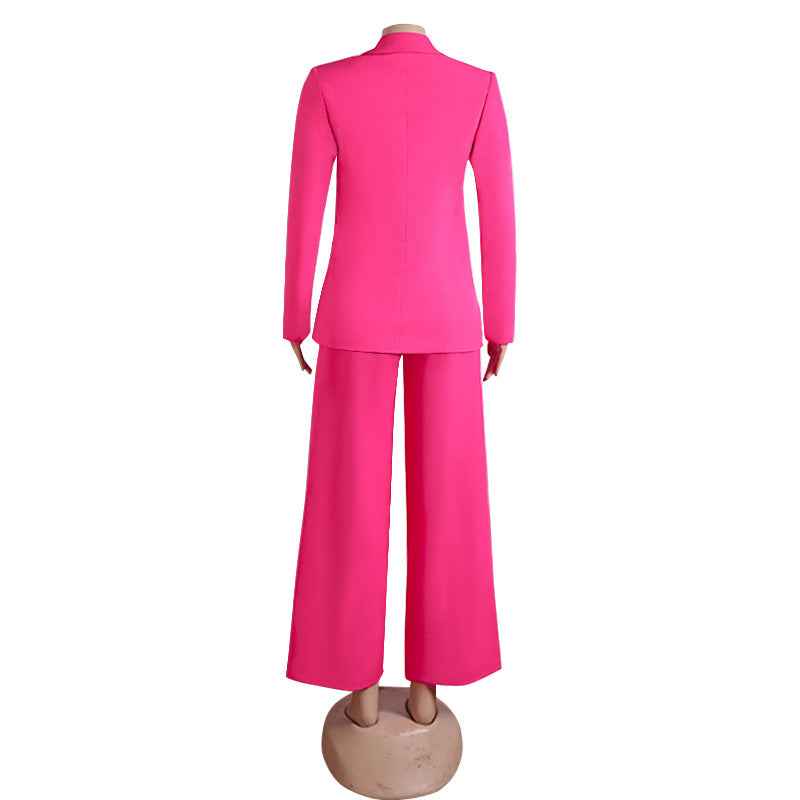 Luxury Business Elegant Business Tube Top Jumpsuit Two Piece Set
