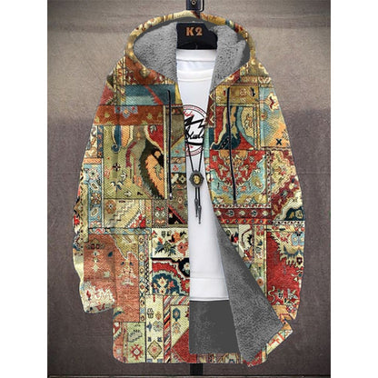 Men's Munsieur Brand Fashion Digital Printing Fleece Padded Coat - Munsieur