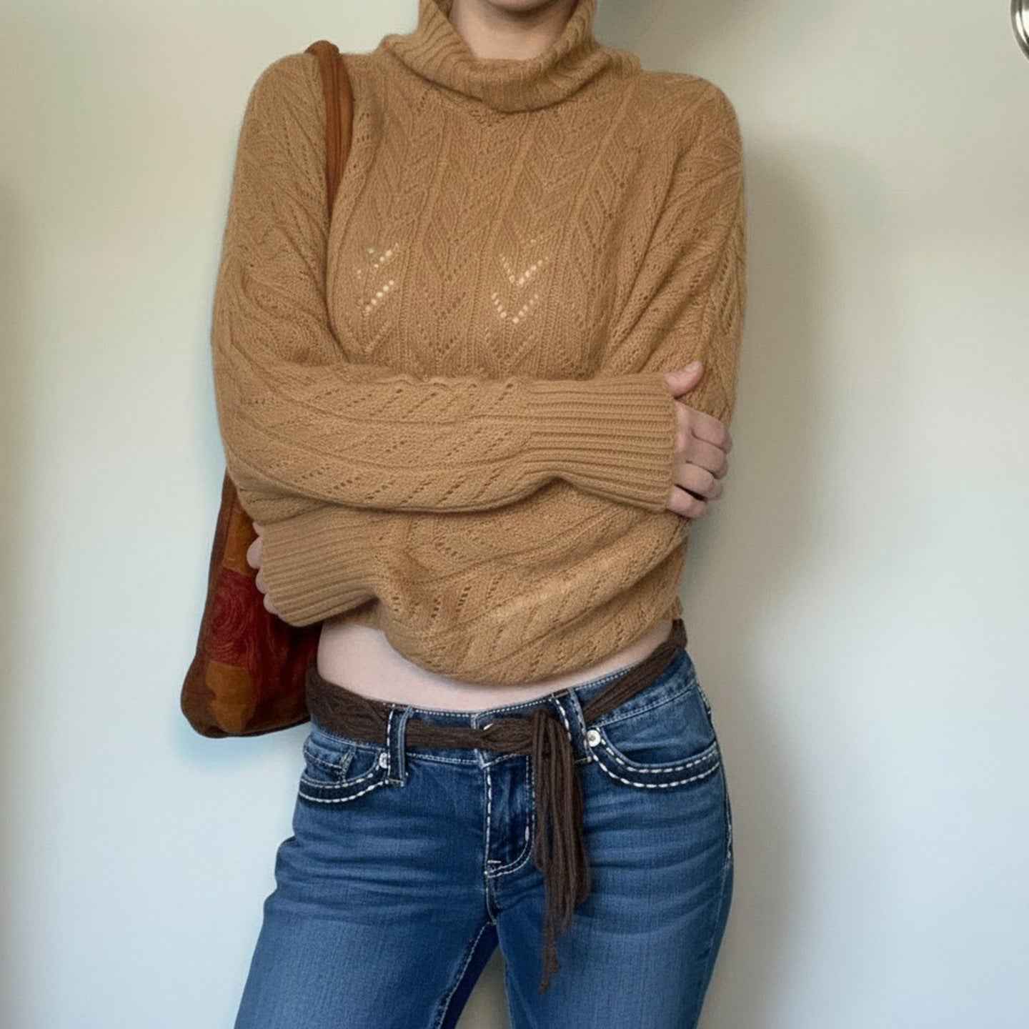 Retro Fitted Waist Sweater