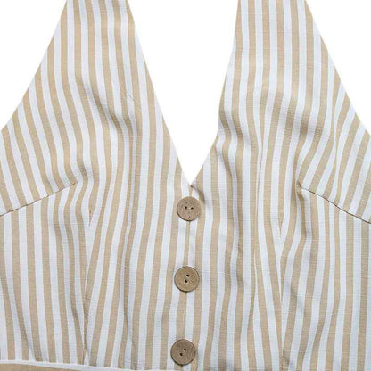Casual Striped Romper