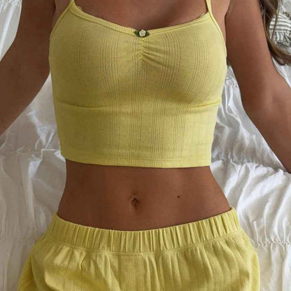 Summer Casual Two Piece Set Women's Pajamas Set